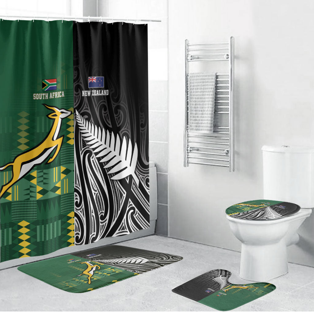 Rugby South Africa New Zealand Greatest Rivals Bathroom Set Tribal Motifs