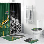Rugby South Africa New Zealand Greatest Rivals Bathroom Set Tribal Motifs