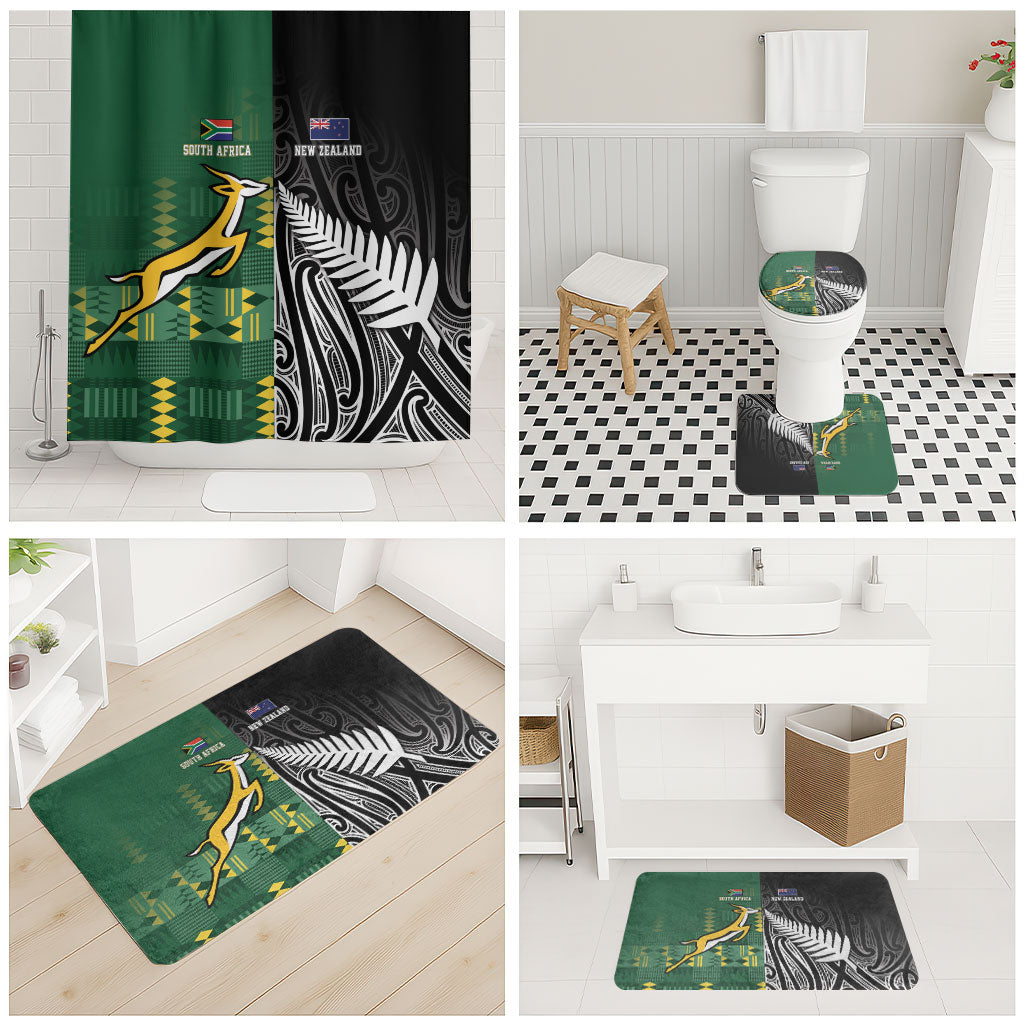 Rugby South Africa New Zealand Greatest Rivals Bathroom Set Tribal Motifs
