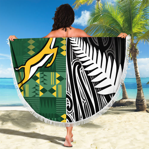 Rugby South Africa New Zealand Greatest Rivals Beach Blanket Tribal Motifs