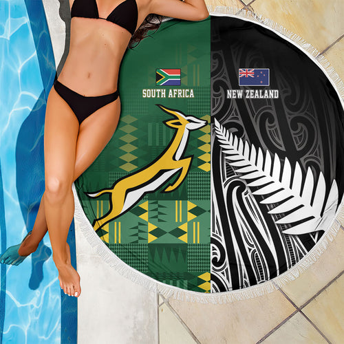 Rugby South Africa New Zealand Greatest Rivals Beach Blanket Tribal Motifs