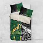 Rugby South Africa New Zealand Greatest Rivals Bedding Set Tribal Motifs