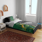 Rugby South Africa New Zealand Greatest Rivals Bedding Set Tribal Motifs