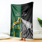 Rugby South Africa New Zealand Greatest Rivals Blanket Tribal Motifs