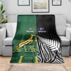 Rugby South Africa New Zealand Greatest Rivals Blanket Tribal Motifs