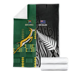 Rugby South Africa New Zealand Greatest Rivals Blanket Tribal Motifs