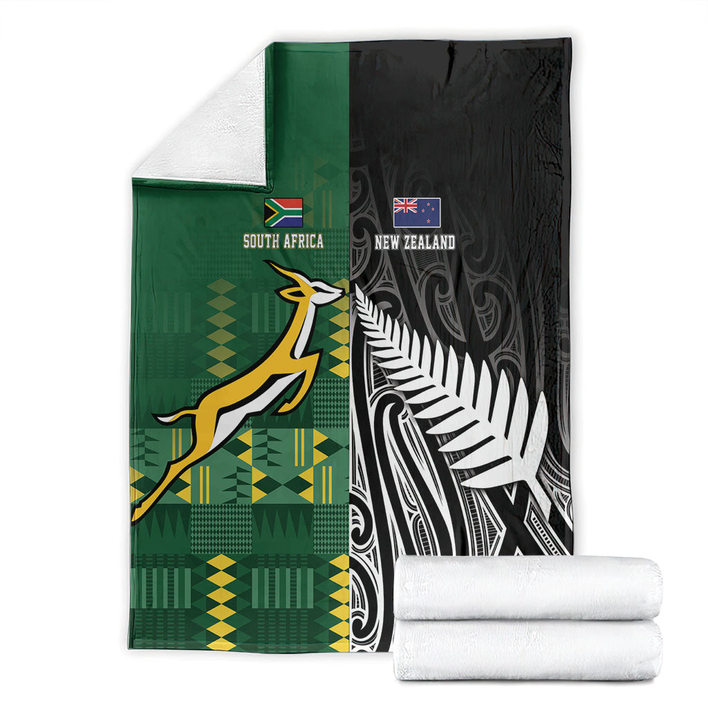 Rugby South Africa New Zealand Greatest Rivals Blanket Tribal Motifs