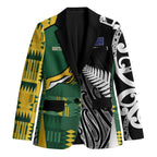 Custom Rugby South Africa New Zealand Greatest Rivals Blazer Tribal Motifs