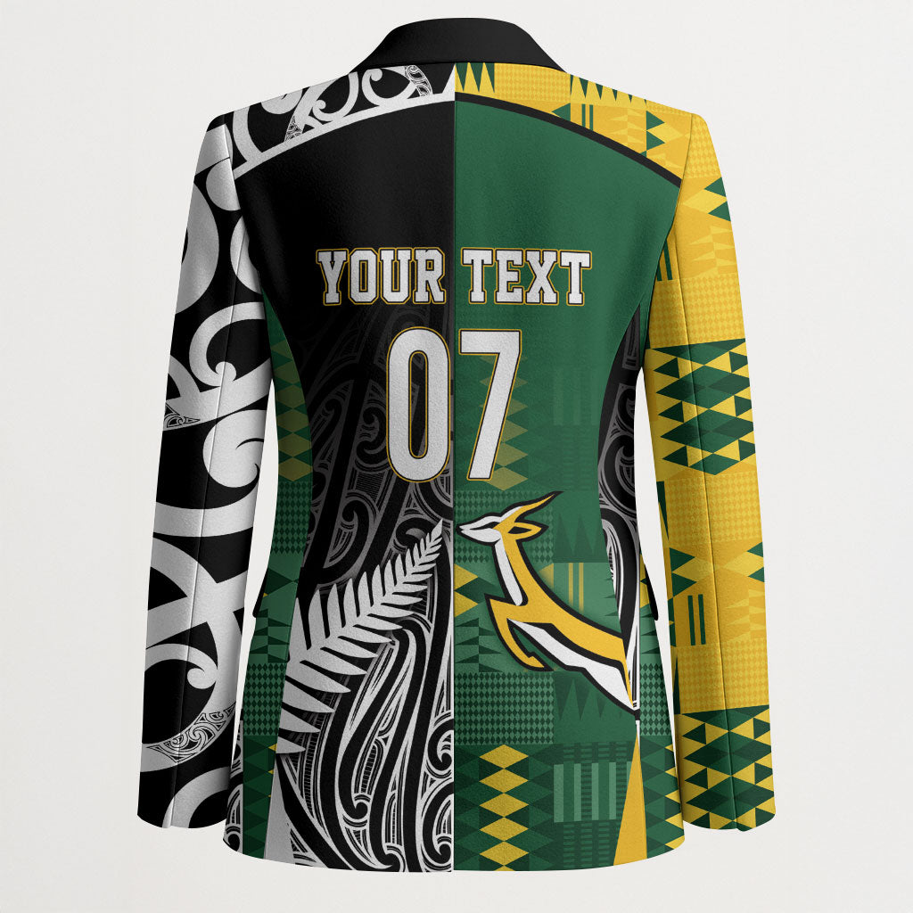 Custom Rugby South Africa New Zealand Greatest Rivals Blazer Tribal Motifs