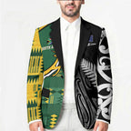 Custom Rugby South Africa New Zealand Greatest Rivals Blazer Tribal Motifs