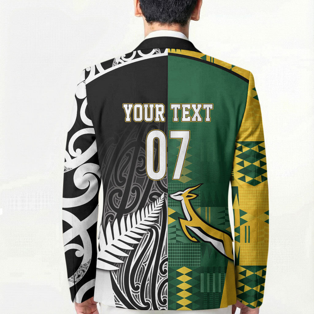 Custom Rugby South Africa New Zealand Greatest Rivals Blazer Tribal Motifs