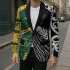 Custom Rugby South Africa New Zealand Greatest Rivals Blazer Tribal Motifs