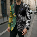 Custom Rugby South Africa New Zealand Greatest Rivals Blazer Tribal Motifs