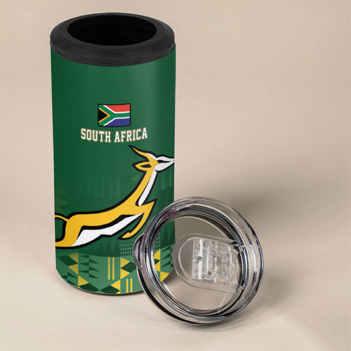 Rugby South Africa New Zealand Greatest Rivals 4 in 1 Can Cooler Tumbler Tribal Motifs