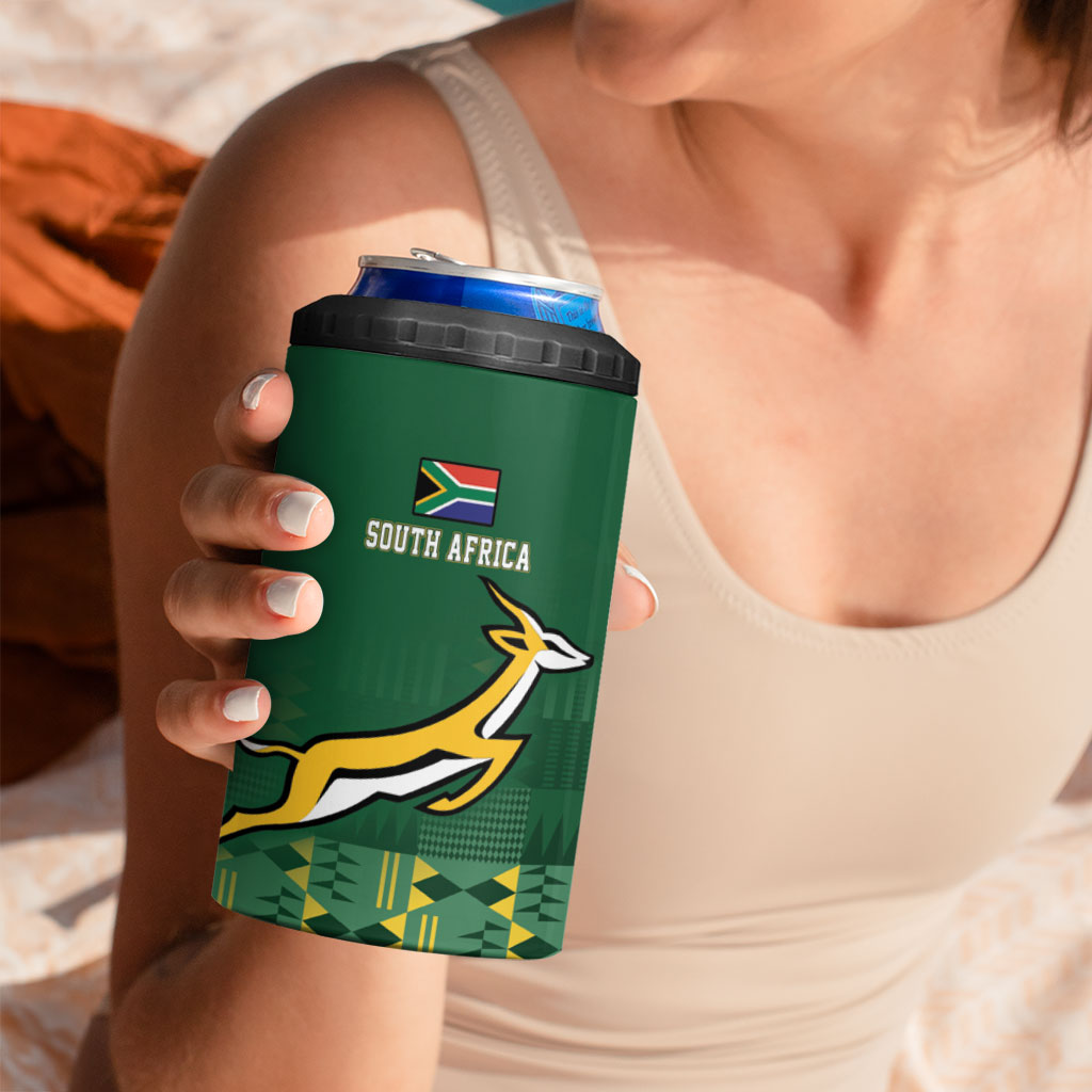 Rugby South Africa New Zealand Greatest Rivals 4 in 1 Can Cooler Tumbler Tribal Motifs