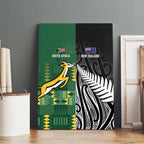 Rugby South Africa New Zealand Greatest Rivals Canvas Wall Art Tribal Motifs