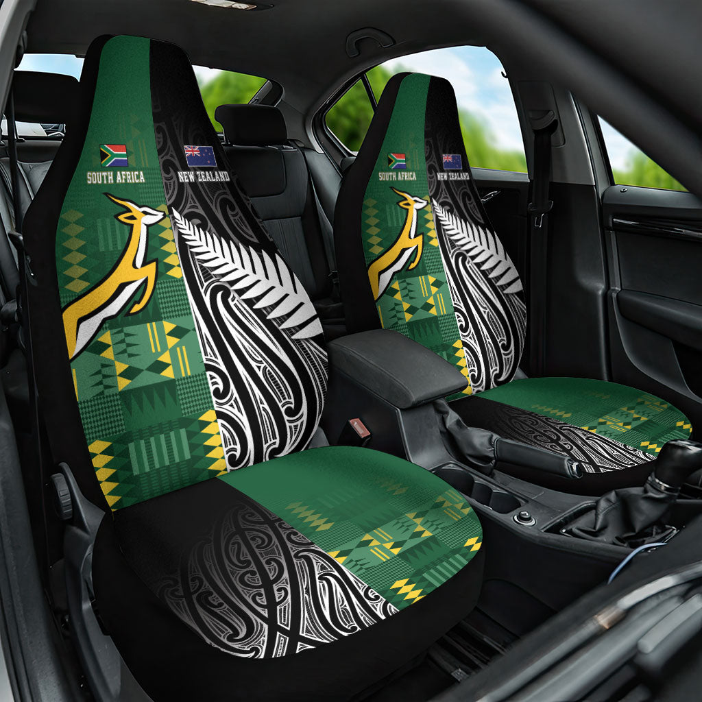 Rugby South Africa New Zealand Greatest Rivals Car Seat Cover Tribal Motifs