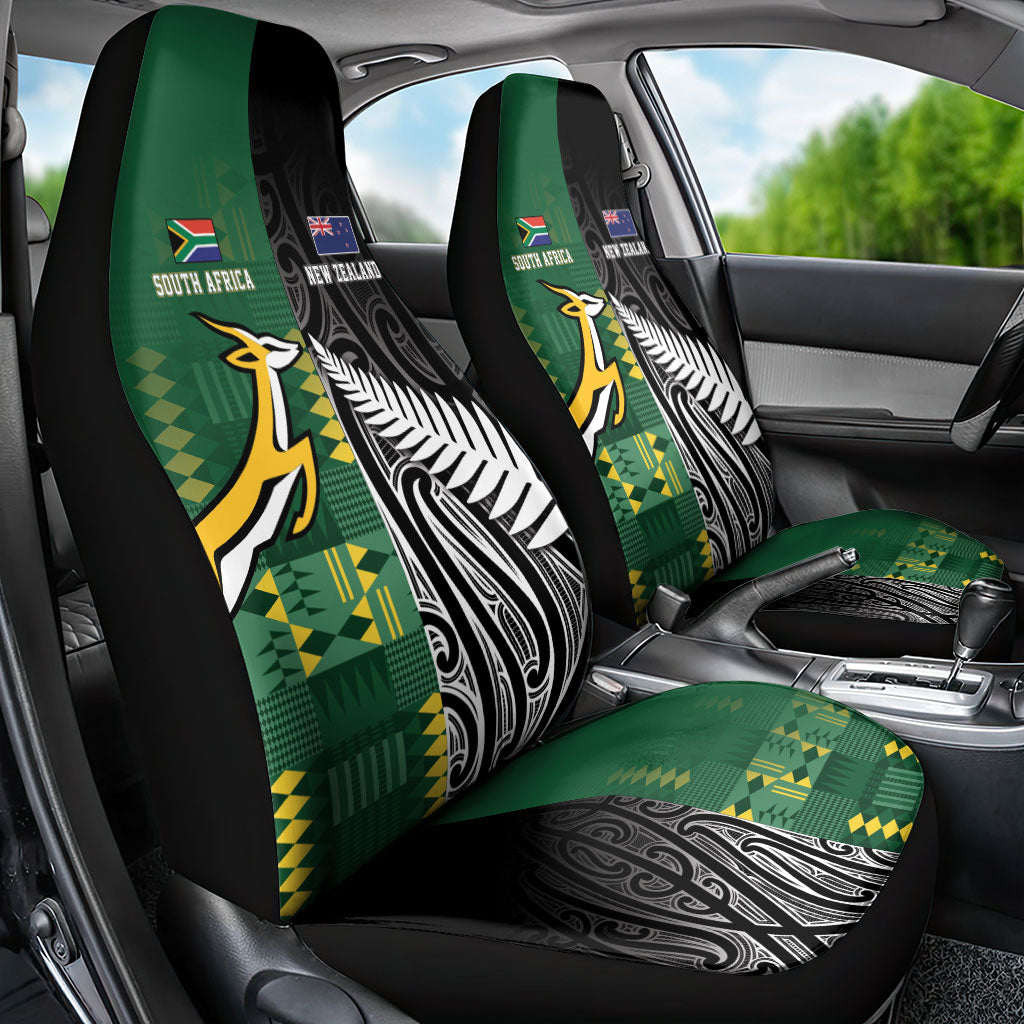 Rugby South Africa New Zealand Greatest Rivals Car Seat Cover Tribal Motifs