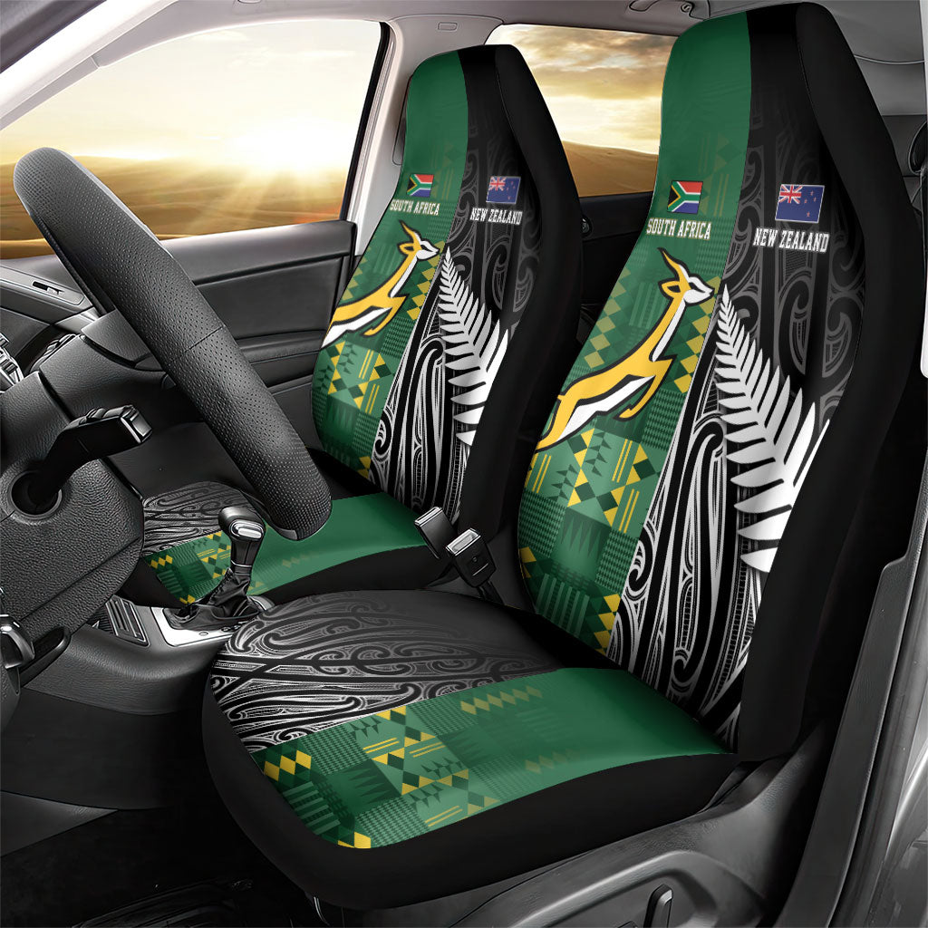 Rugby South Africa New Zealand Greatest Rivals Car Seat Cover Tribal Motifs