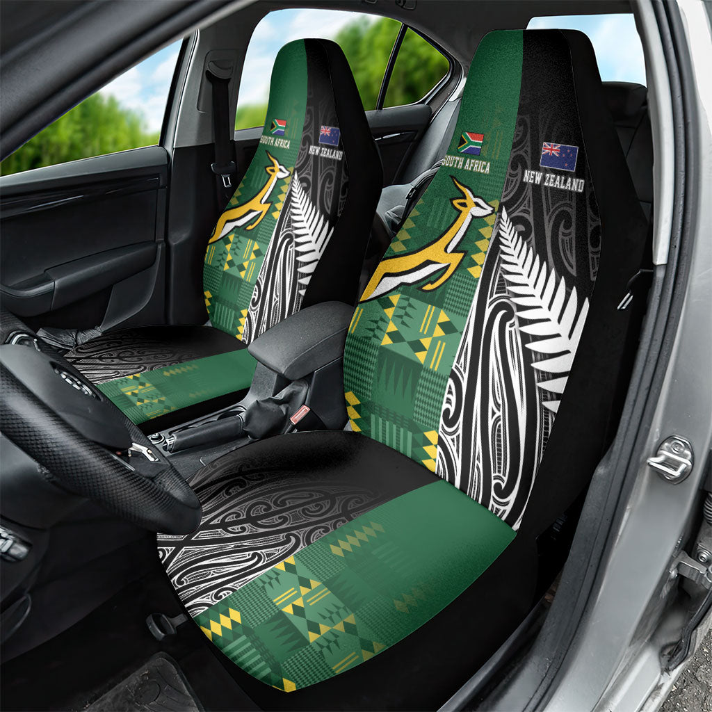 Rugby South Africa New Zealand Greatest Rivals Car Seat Cover Tribal Motifs