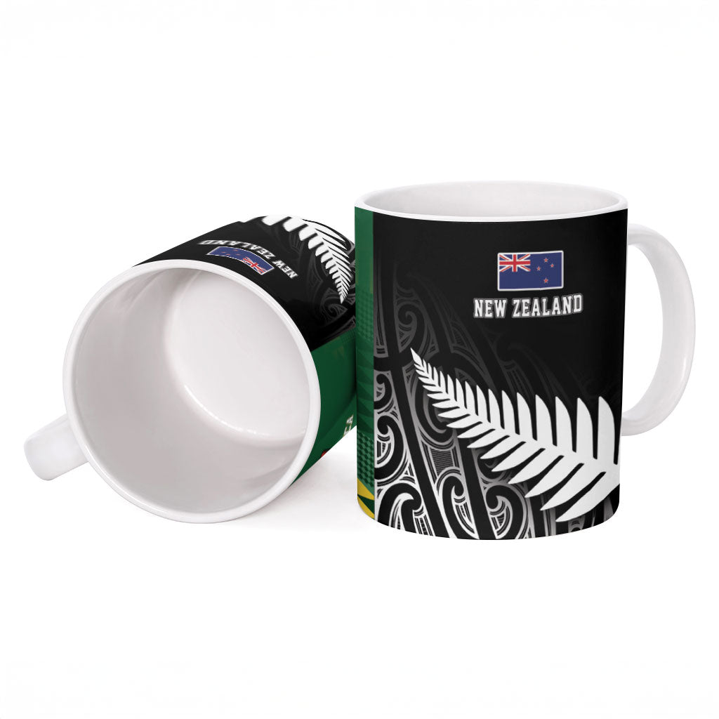 Rugby South Africa New Zealand Greatest Rivals Ceramic Mug Tribal Motifs
