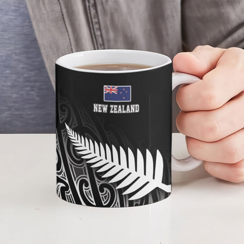 Rugby South Africa New Zealand Greatest Rivals Ceramic Mug Tribal Motifs