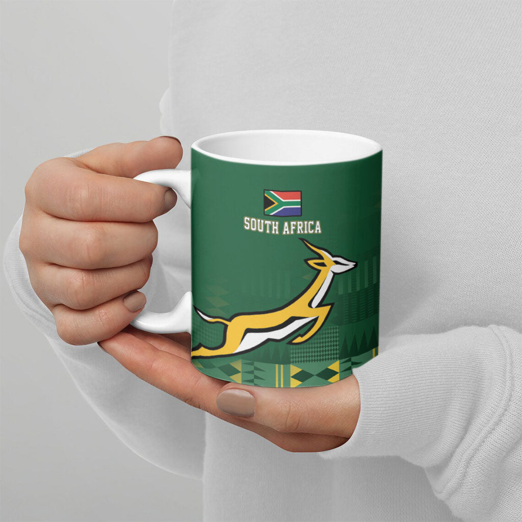Rugby South Africa New Zealand Greatest Rivals Ceramic Mug Tribal Motifs