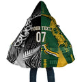 Custom Rugby South Africa New Zealand Greatest Rivals Cloak Tribal Motifs