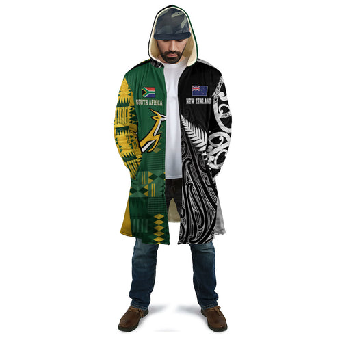 Custom Rugby South Africa New Zealand Greatest Rivals Cloak Tribal Motifs