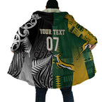Custom Rugby South Africa New Zealand Greatest Rivals Cloak Tribal Motifs