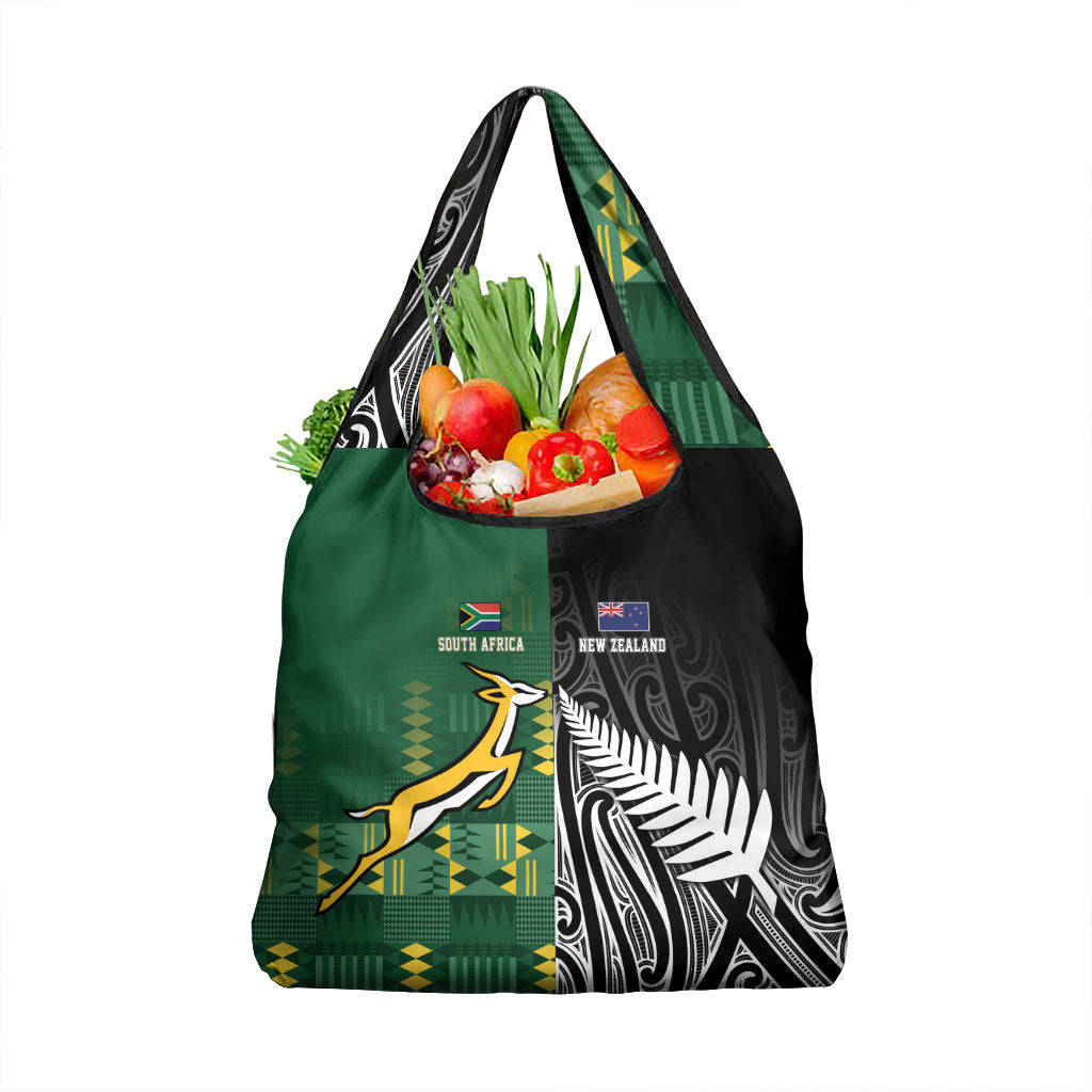 Rugby South Africa New Zealand Greatest Rivals Grocery Bag Tribal Motifs