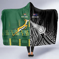 Rugby South Africa New Zealand Greatest Rivals Hooded Blanket Tribal Motifs