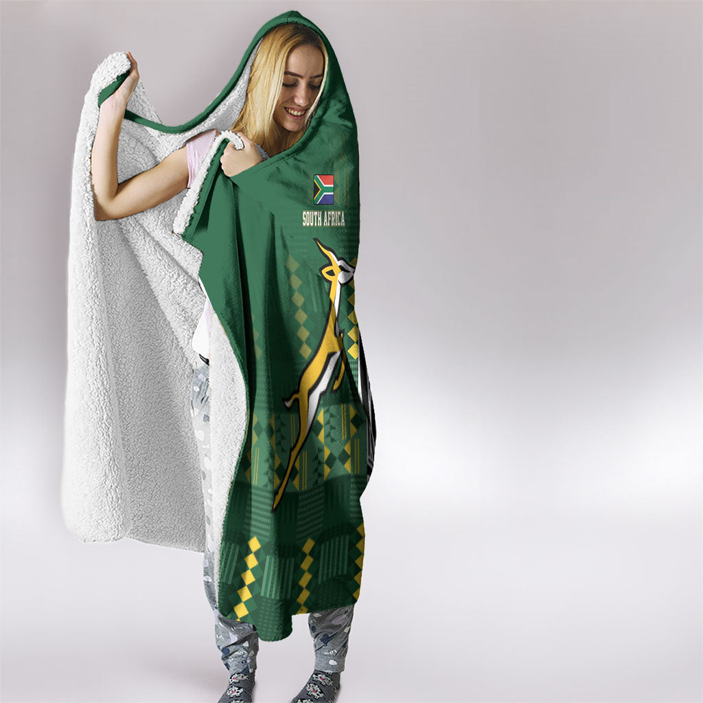 Rugby South Africa New Zealand Greatest Rivals Hooded Blanket Tribal Motifs