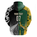 Custom Rugby South Africa New Zealand Greatest Rivals Hoodie Tribal Motifs
