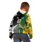 Custom Rugby South Africa New Zealand Greatest Rivals Kid Hoodie Tribal Motifs