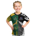 Custom Rugby South Africa New Zealand Greatest Rivals Kid T Shirt Tribal Motifs