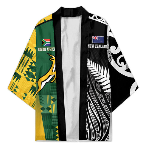 Custom Rugby South Africa New Zealand Greatest Rivals Kimono Tribal Motifs