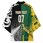 Custom Rugby South Africa New Zealand Greatest Rivals Kimono Tribal Motifs