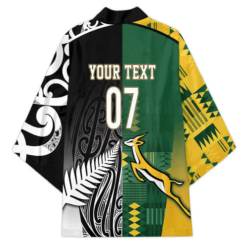 Custom Rugby South Africa New Zealand Greatest Rivals Kimono Tribal Motifs