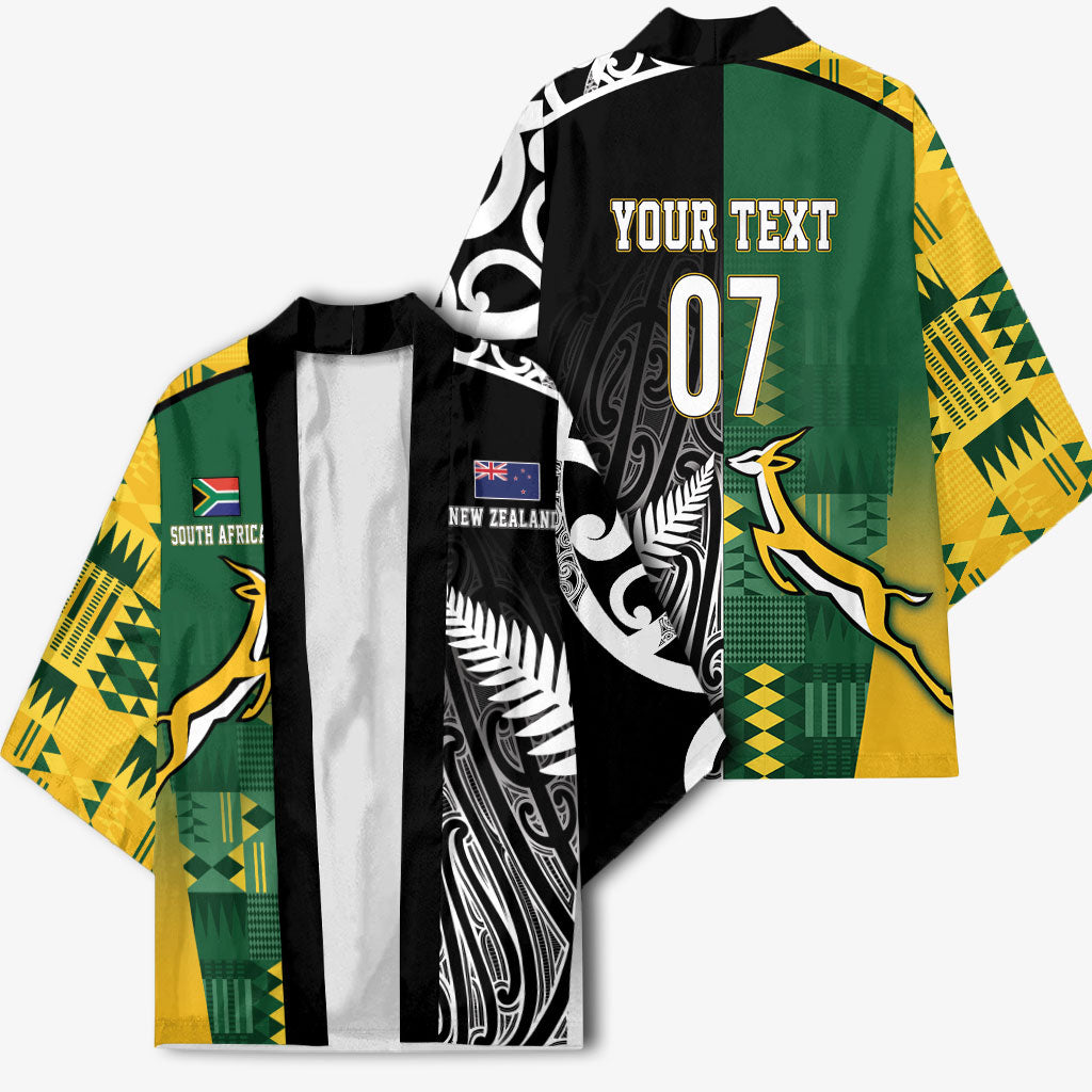 Custom Rugby South Africa New Zealand Greatest Rivals Kimono Tribal Motifs
