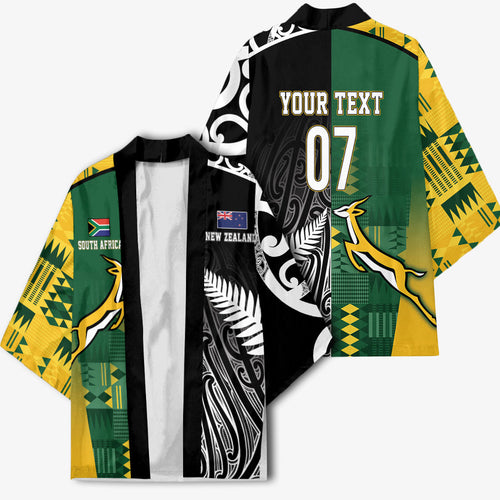 Custom Rugby South Africa New Zealand Greatest Rivals Kimono Tribal Motifs