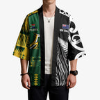 Custom Rugby South Africa New Zealand Greatest Rivals Kimono Tribal Motifs