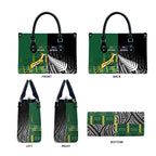 Rugby South Africa New Zealand Greatest Rivals Leather Bag Tribal Motifs