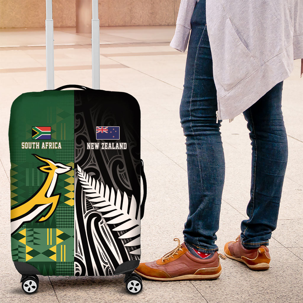 Rugby South Africa New Zealand Greatest Rivals Luggage Cover Tribal Motifs