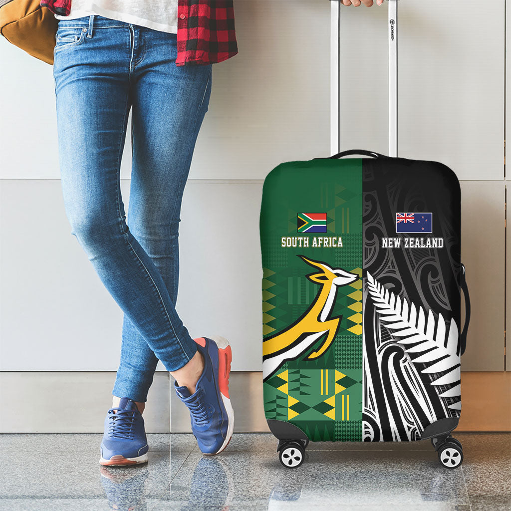 Rugby South Africa New Zealand Greatest Rivals Luggage Cover Tribal Motifs