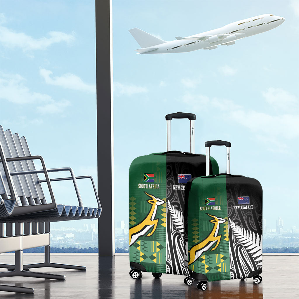 Rugby South Africa New Zealand Greatest Rivals Luggage Cover Tribal Motifs
