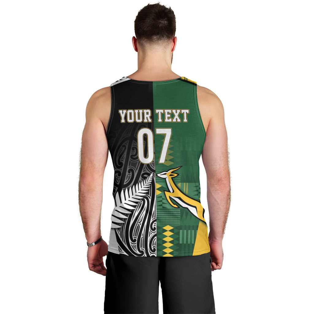 Custom Rugby South Africa New Zealand Greatest Rivals Men Tank Top Tribal Motifs