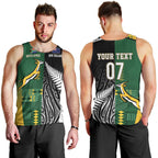 Custom Rugby South Africa New Zealand Greatest Rivals Men Tank Top Tribal Motifs