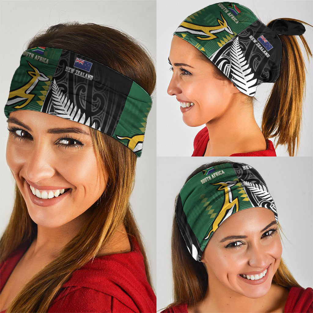 Rugby South Africa New Zealand Greatest Rivals Neck Gaiter Tribal Motifs