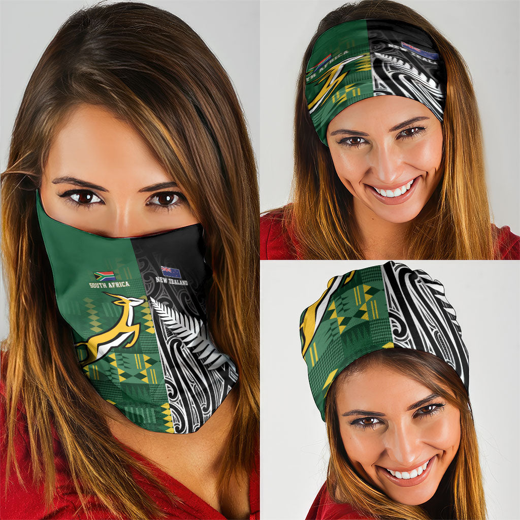 Rugby South Africa New Zealand Greatest Rivals Neck Gaiter Tribal Motifs